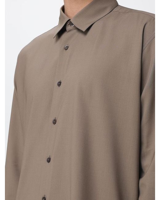 PT Torino Brown Classic Cotton Shirt for men