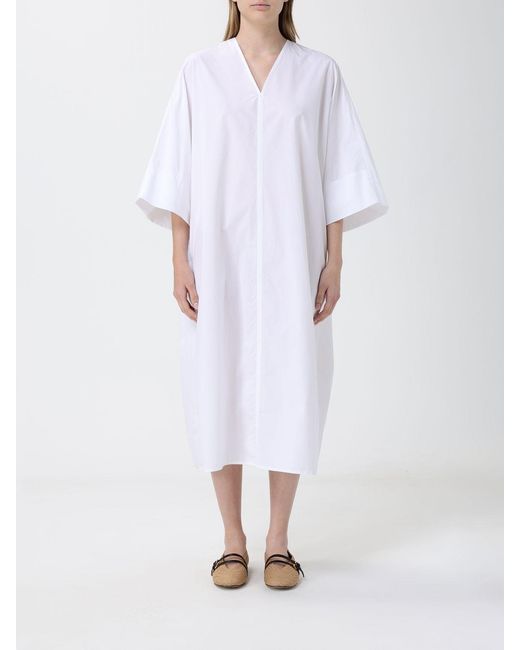Filippa K White Cotton Poplin Caftan Dress
