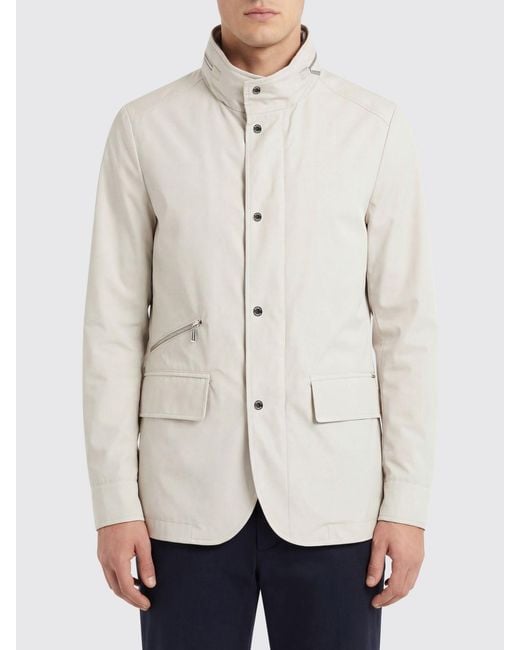 Moorer Natural Sten-At Polyester Jacket for men