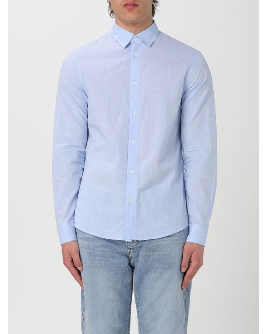 Camisa Armani Exchange de hombre de color Blue