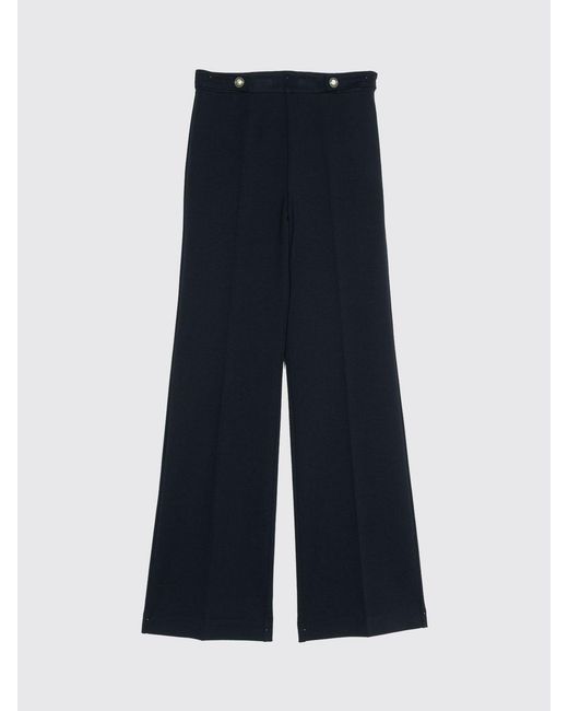 Twinset Blue Straight Trousers