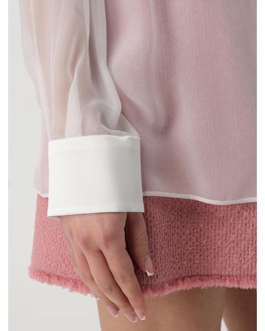 Dolce & Gabbana Pink Dolce &Amp Gabbana Silk Shirt