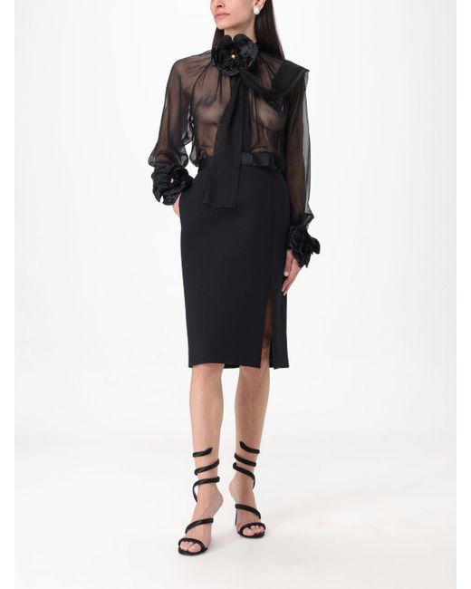 Blusa in seta di Dolce & Gabbana in Black