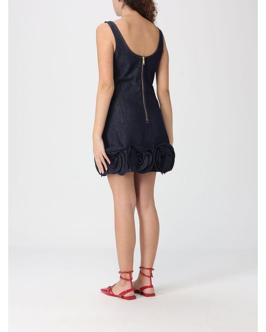 Self-Portrait Blue Denim Mini Dress