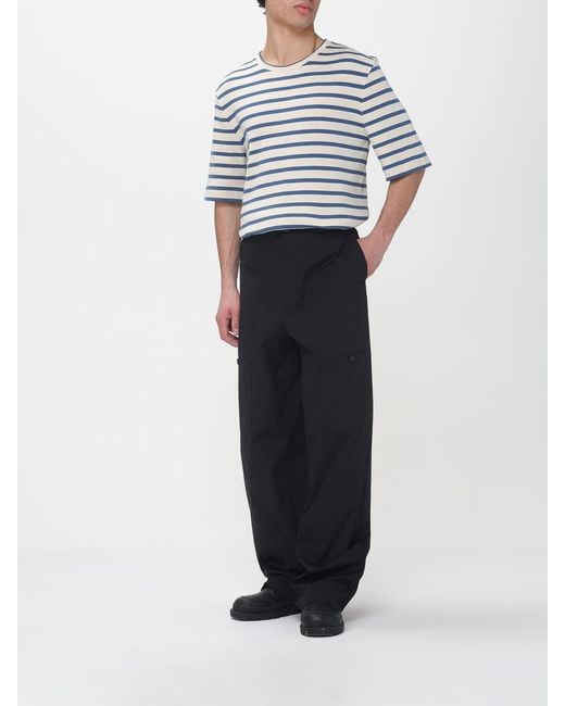 Jil Sander Black Cotton Cargo Trousers for men