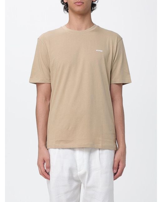 HUGO Natural Cotton Jersey T-Shirt for men