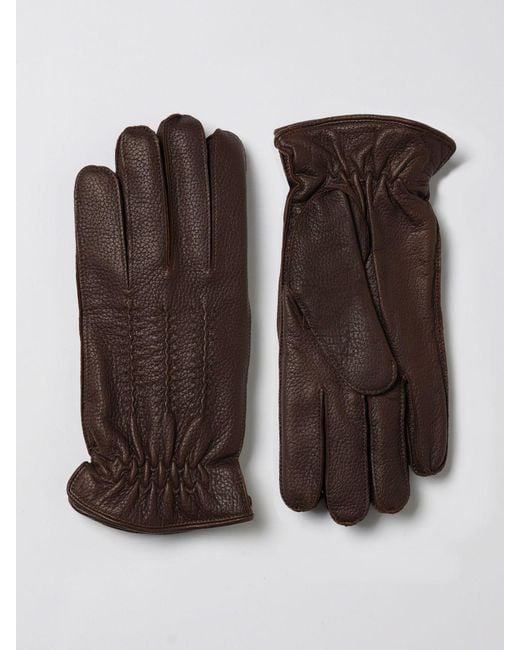 Orciani Brown Gloves for men