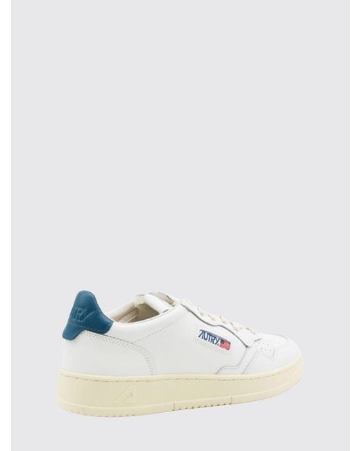 Autry White Medalist Low Sneakers for men