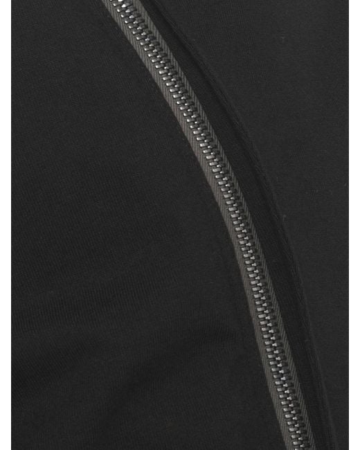 Rick Owens Black Cotton Sweatshirt for men