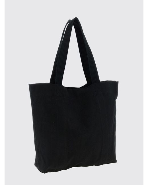 Y-3 Black Canvas Tote Bag With Logo for men