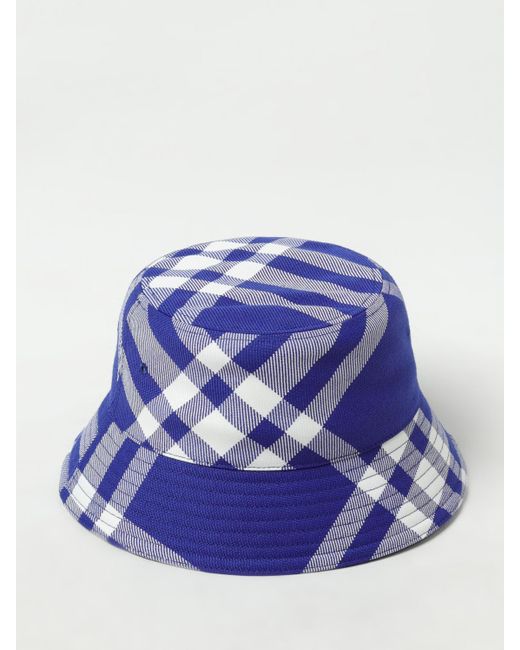Burberry Blue Hüte Männer Polyesterblau/Weiß