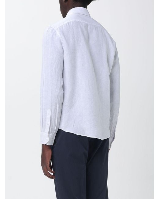Blauer White Linen Casual Shirt for men