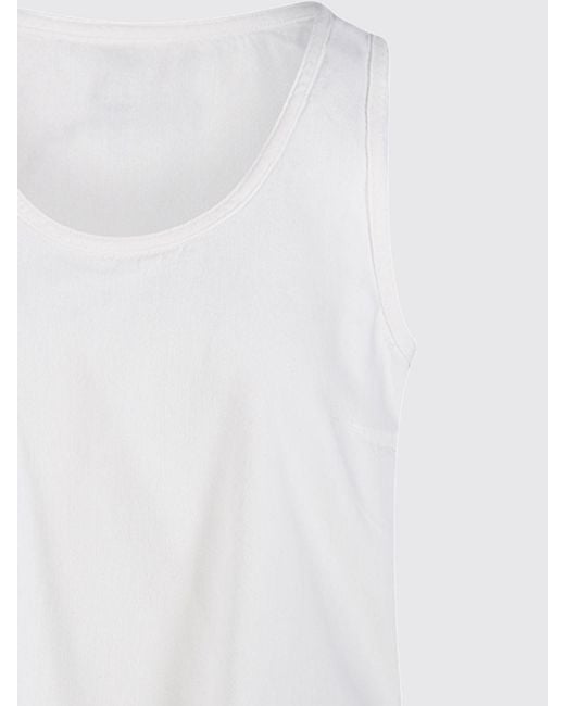 DARKPARK White Sleeveless U-Neck Top