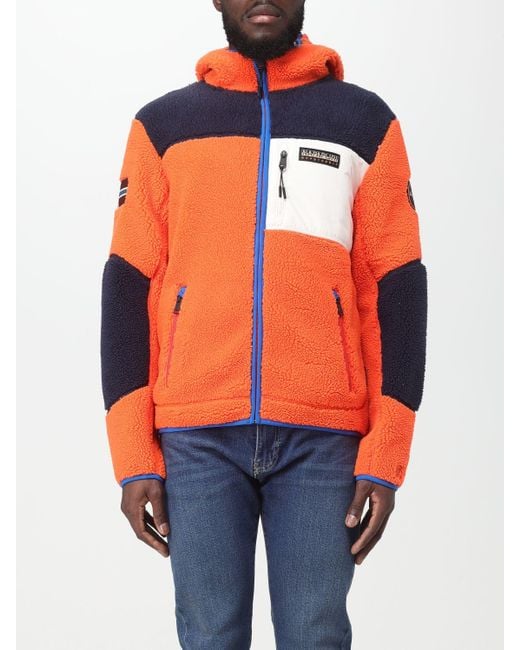 Maglia uomo colore da Uomo di Napapijri in Arancione Lyst