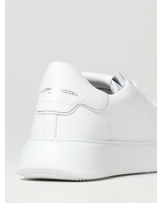 Philippe Model Temple Leder-Sneakers in White für Herren