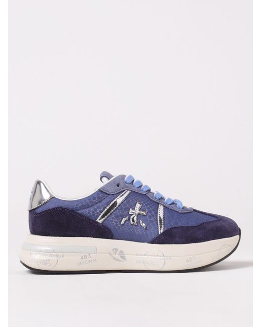 Premiata Blue Oxford Shoes