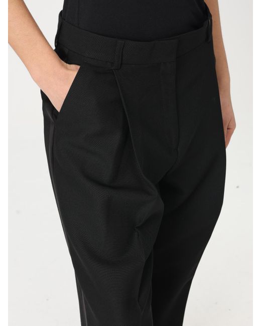 Totême Black Wide Leg Trousers