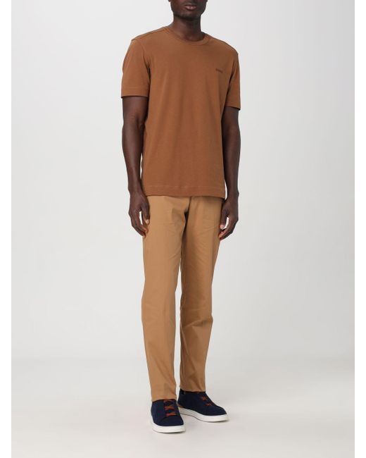 T-shirt Zegna pour homme en coloris Brown