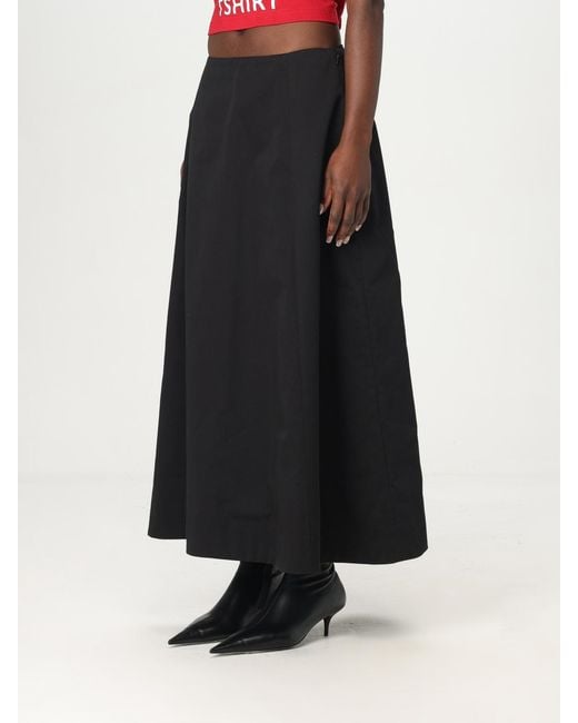 Balenciaga Black Aline Maxi Skirt