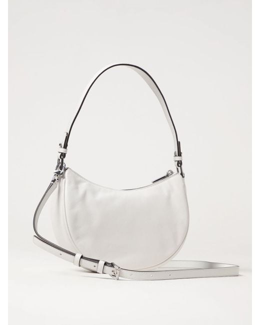Borsa A Spalla Hobo Mk di Michael Kors in White