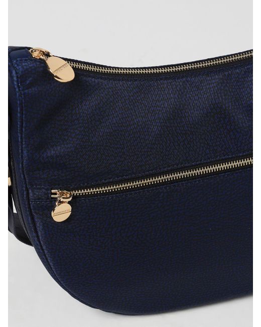 Borbonese Blue Shoulder Bag