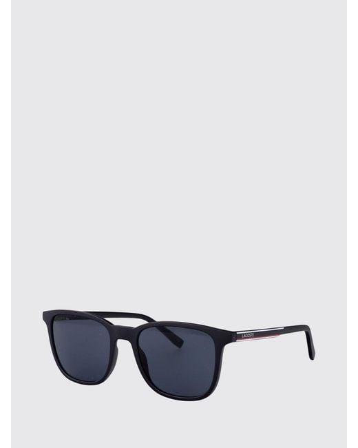 Lacoste Blue Rectangular Frame Aviator Sunglasses for men