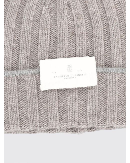 Berretto di Brunello Cucinelli in White da Uomo