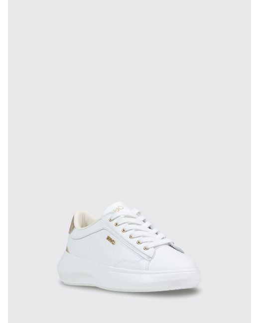 Liu Jo White Casper 01 Faux Leather Sneakers