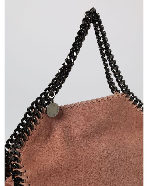 Stella McCartney Pink Falabella Cracked Synthetic Suede Mini Bag