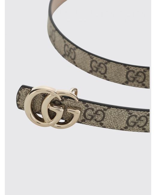 Gucci Natural Gg Marmont Reversible Belt