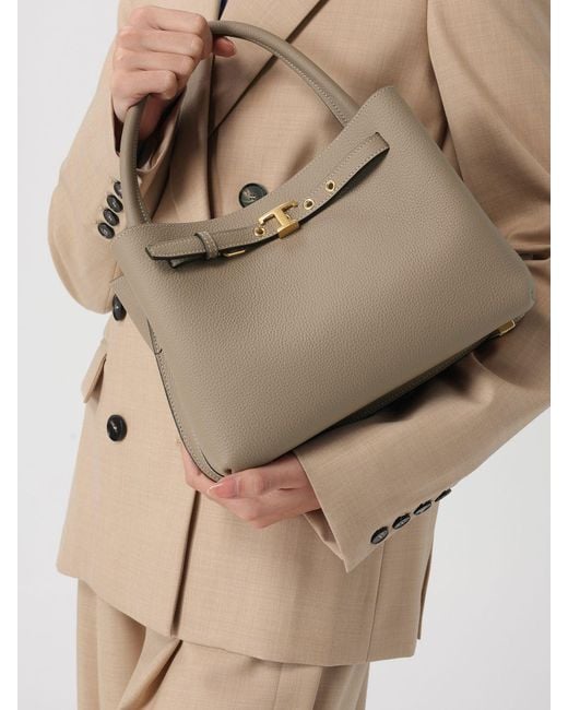 Tod's Natural Mini Leather Handbag