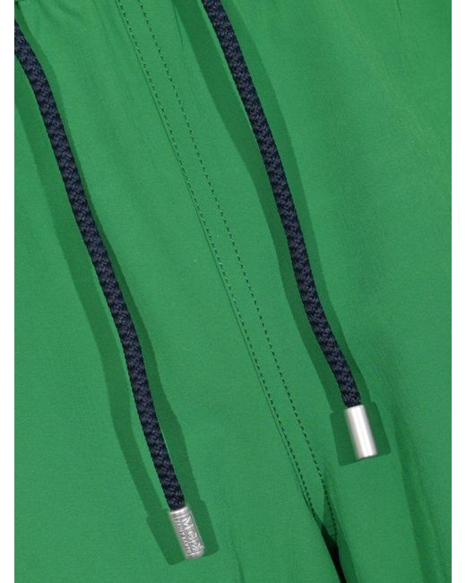 Mc2 Saint Barth Green Short Swim Shorts With Elasticated Drawstring Waist for men
