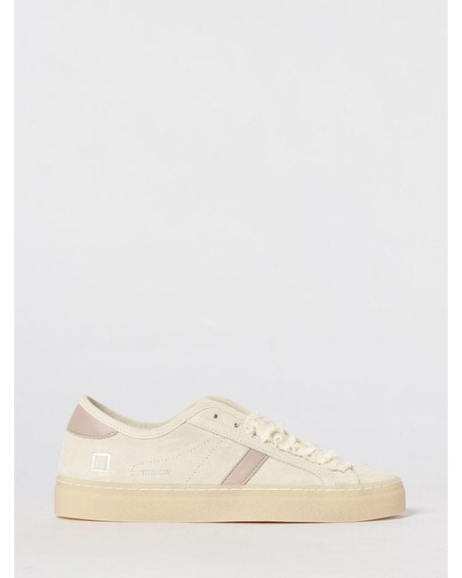 Date Natural Leather Tender Bow Sneakers