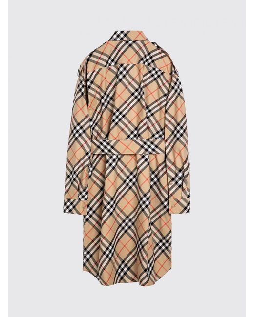 Burberry Natural Check Cotton Trench Coat