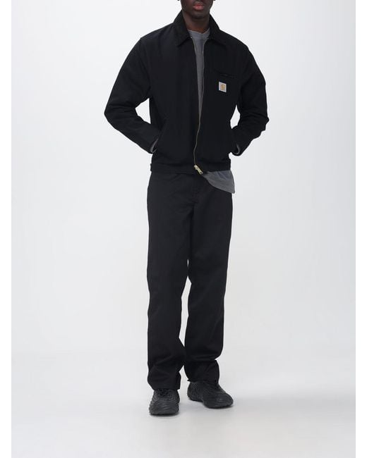 Carhartt Blue Detroit Organic Cotton Canvas Jacket With Velvet Collar for men