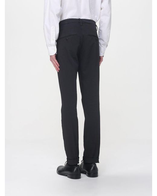 Dondup Blue Stretch Cotton Chino Trousers for men