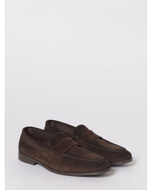 Doucal's White Suede Loafers for men