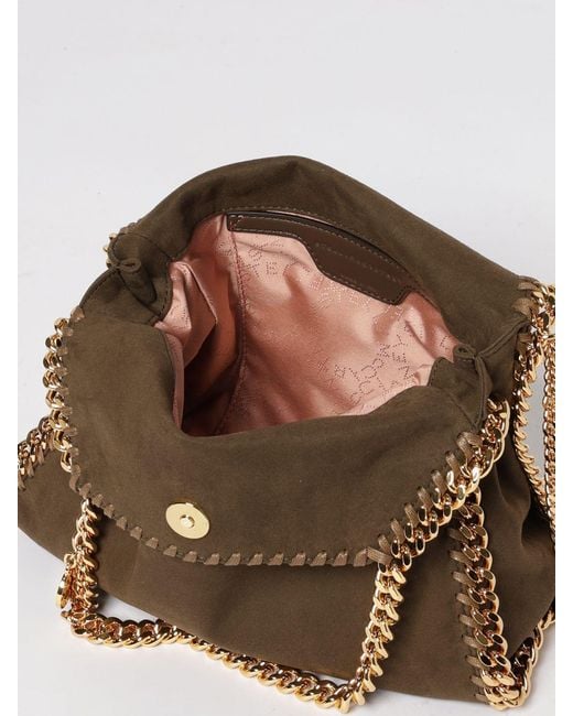 Stella McCartney Brown Falabella Synthetic Suede Mini Tote Bag