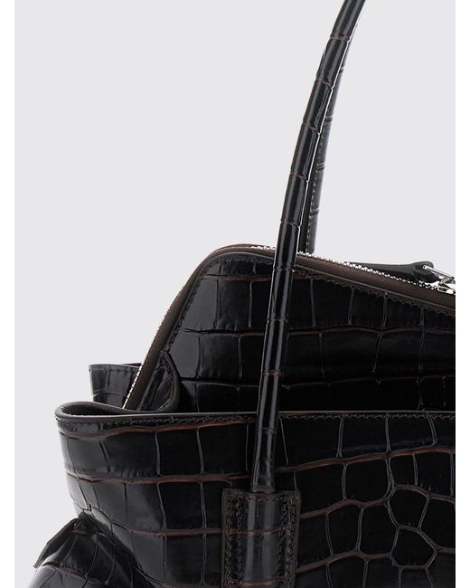 The Attico Black La Passeggiata Small Shoulder Bag