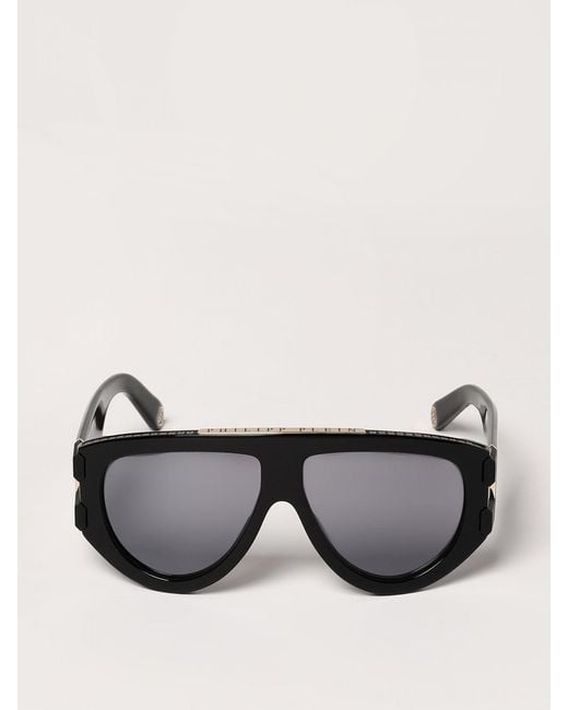 Philipp Plein Black Sunglasses for men