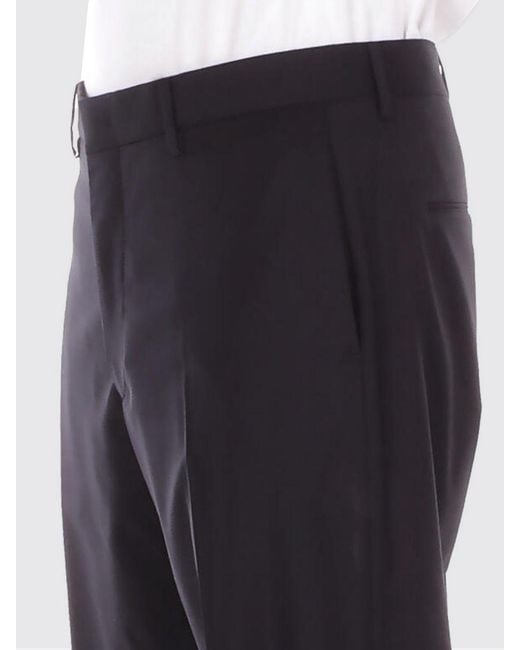 Tagliatore Blue Tailored Wool Blend Pants for men