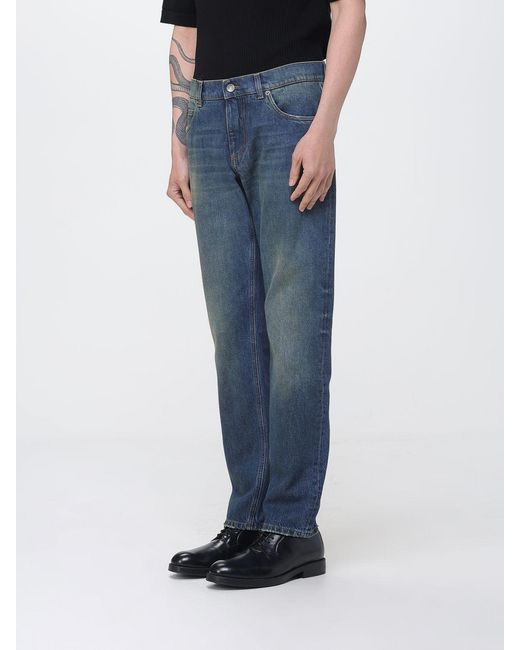 Dolce & Gabbana Blue Dolce &Amp Gabbana Cotton Denim Slim Fit Jeans By for men