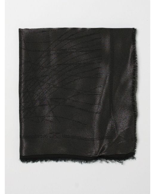 Elisabetta Franchi Black Lurex Scarf