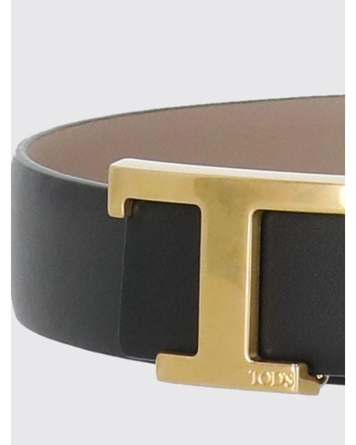 Tod's White T Timeless Reversible Leather Belt