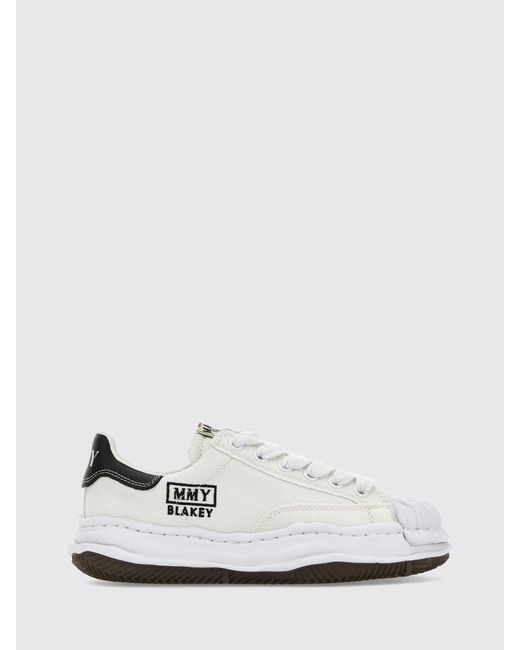 Maison Mihara Yasuhiro White Blakey Og Low Top Canvas Trainers With Shell Toe for men