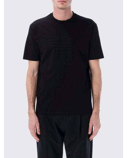 Emporio Armani Black Basic Cotton T-Shirt for men