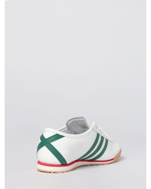 Adidas Originals Green Italia 70S Leather Sneakers for men