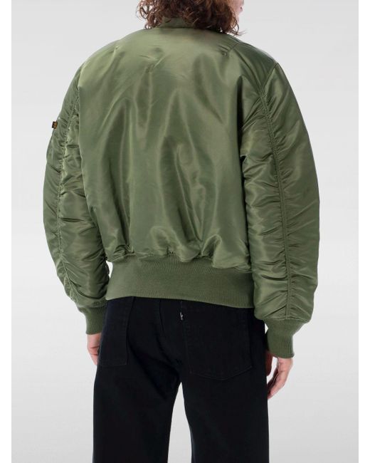 Bomber Reversibile di Alpha Industries in Green da Uomo