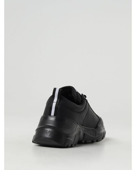 Sneakers in pelle di Versace in Black da Uomo