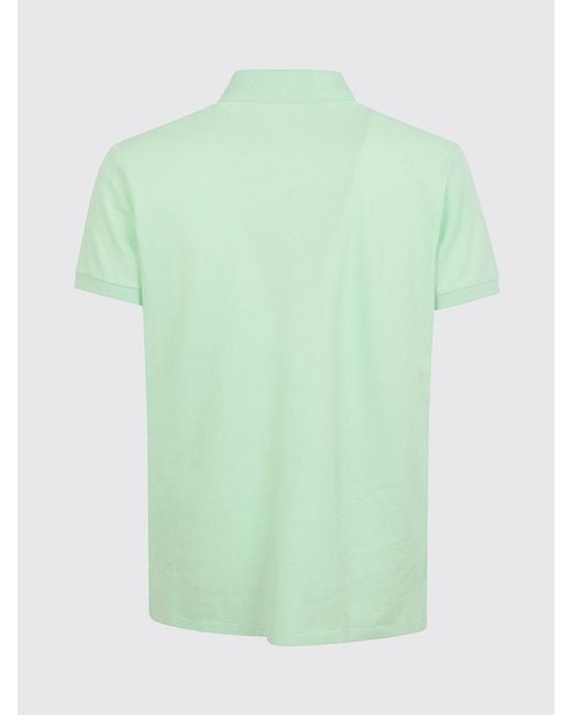Polo Ralph Lauren Green Cotton Polo Shirt With Logo for men
